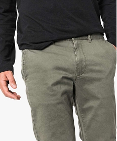pantalon homme chino coupe slim vert pantalons de costume1562801_2
