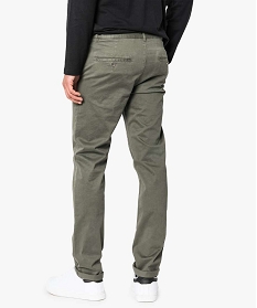 pantalon homme chino coupe slim vert pantalons de costume1562801_3