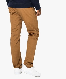 pantalon homme chino straight taille normale brun1562901_3