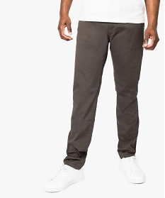 pantalon homme chino coupe slim gris pantalons de costume1563101_1