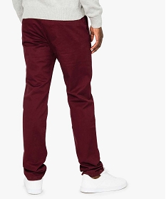 pantalon homme chino straight taille normale rouge1563701_3