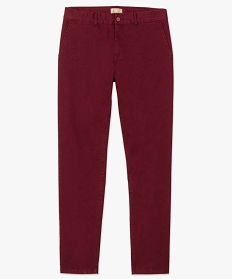 pantalon homme chino straight taille normale rouge1563701_4