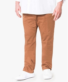 pantalon chino uni pour homme brun1565401_1