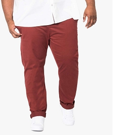 pantalon chino uni pour homme rouge1565501_1