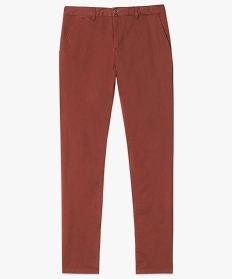 pantalon chino uni pour homme rouge1565501_4