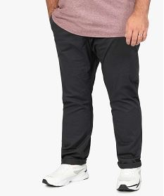 pantalon homme grande taille chino en stretch coupe straignt gris