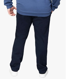 pantalon homme chino uni en stretch bleu1565701_3