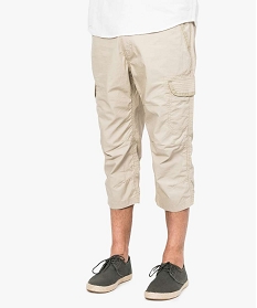 bermuda en coton a poches plaquees beige shorts et bermudas1566301_1