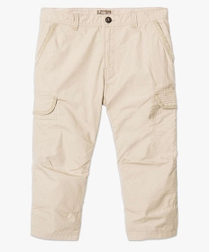 bermuda en coton a poches plaquees beige shorts et bermudas1566301_4
