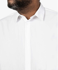 chemise homme a manches courtes et repassage facile blanc chemise manches courtes1577501_2