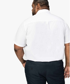 chemise homme a manches courtes et repassage facile blanc chemise manches courtes1577501_3