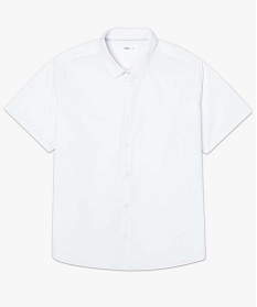 chemise homme a manches courtes et repassage facile blanc chemise manches courtes1577501_4