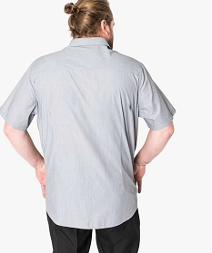 chemise manches courtes a fines rayures noir1577601_3