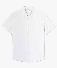 chemise fluide a manches courtes blanc chemise manches courtes