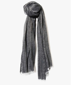 foulard facon cheche a petites franges gris sacs bandouliere1601301_2