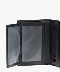 portefeuille imitation cuir lisse finition cousue noir sacs bandouliere1605401_4