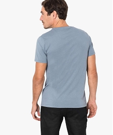 tee-shirt a manches courtes avec poche poitrine bleu tee-shirts1654101_3