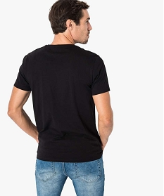 tee-shirt a manches courtes avec poche poitrine noir1654301_3