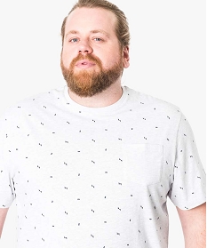 tee-shirt manches courtes imprime geometrique imprime tee-shirts1657101_2