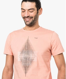 tee-shirt a manches courtes imprime graphique orange1660001_2