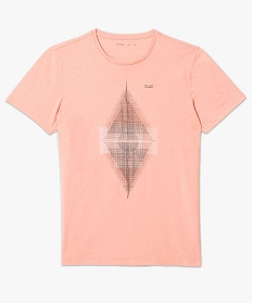tee-shirt a manches courtes imprime graphique orange tee-shirts1660001_4