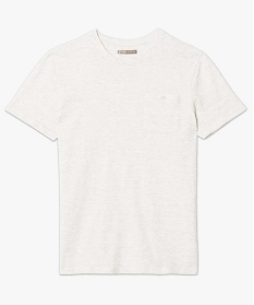 tee-shirt texture uni a poche beige1664901_4