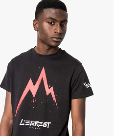 tee-shirt manches courtes « leverest » - kwell by soprano noir tee-shirts1678001_2