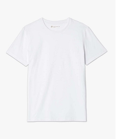 tee-shirt uni manches courtes blanc1678701_4