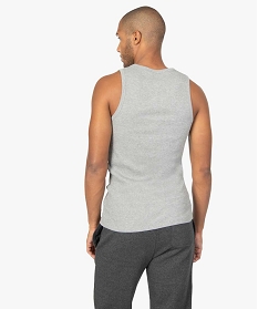 debardeur uni en maille cotelee homme gris standard tee-shirts1686401_3