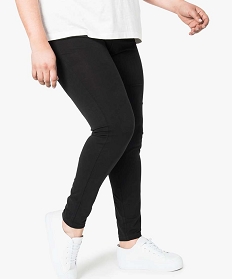 legging femme grande taille uni en coton stretch noir leggings et jeggings1693601_1