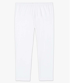 legging femme court en coton stretch blanc leggings et jeggings1694301_4
