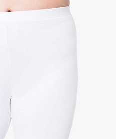 legging femme grande taille uni longueur 78e blanc1694701_2