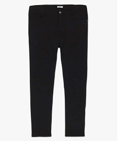 pantalon femme droit en toile fine stretch noir pantalons et jeans1725301_4