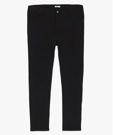 pantalon droit en toile fine stretch noir1725301_4