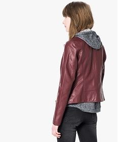 veste simili-cuir rouge vestes1741701_3