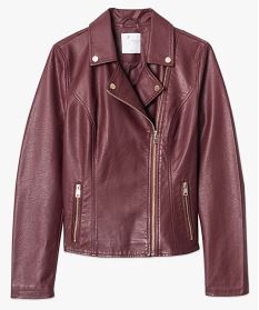 veste simili-cuir rouge vestes1741701_4