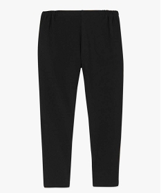 pantalon femme carotte texture a taille elastiquee noir leggings et jeggings1789101_4