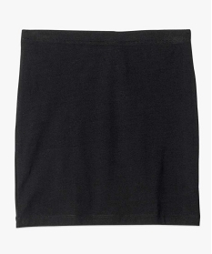 jupe tube courte pour femme en jersey noir1800701_4