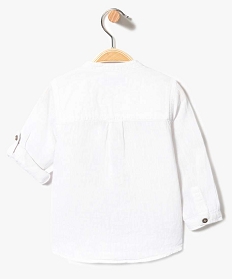 chemise en lin avec inscription blanc1922501_2