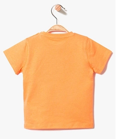 tee-shirt manches courte avec imprime orange1937901_2