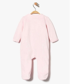 pyjama bebe fille en velours a volant rose pyjamas velours1988001_2