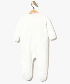 pyjama bebe mixte en velours beige1988101_2