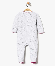 pyjama pour bebe fille en velours avec motif coeur gris1999601_2