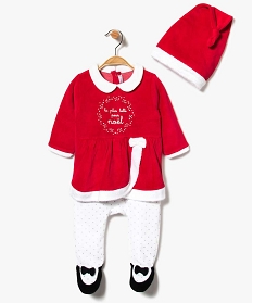 pyjama bebe fille special noel avec bonnet rouge pyjamas noel2003401_1