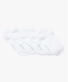 chaussettes bebe fille courtes (lot de 5) blanc chaussettes2016401_1