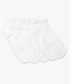 chaussettes homme tige ultra-courtes (lot de 5) blanc standard2042301_2