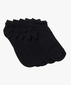 chaussettes homme tige ultra-courtes (lot de 5) noir2042401_1