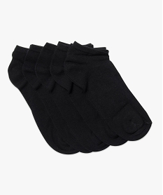 chaussettes homme tige ultra-courtes (lot de 5) noir2042401_2