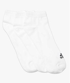 lot x3 chaussettes courtes adidas blanc chaussettes2042601_1