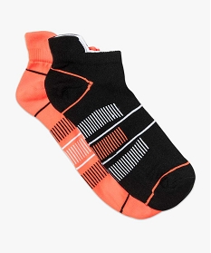 lot de 2 paires de chaussettes de sport ultra-courtes a languette noir2043201_1